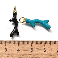 Brass Enamel Pendants&nbsp;KK-Q043-28B