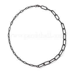 304 Stainless Steel Paperclip Chain Necklaces for Women Men&nbsp;NJEW-JN05820