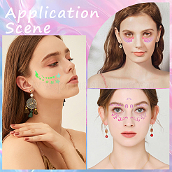 28Pcs Human Face Plastic Drawing Painting Stencils Templates&nbsp;DIY-GF0010-76