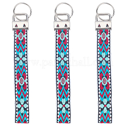 Iron with Polyester Inwrought Keychain&nbsp;KEYC-WH20054-011A