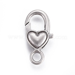 Tibetan Style Heart Lobster Claw Clasps&nbsp;LF013Y-TAS-NR