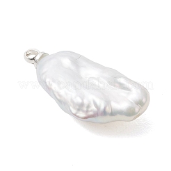 Natural Baroque Keshi Pearl Pendants&nbsp;PALLOY-JF05055