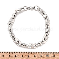 304 Stainless Steel Oval Link Chain Bracelets for Women Men&nbsp;BJEW-F488-29P
