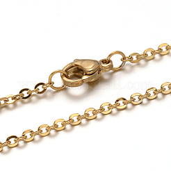 304 Stainless Steel Cable Chain Necklace&nbsp;STAS-L164B-01