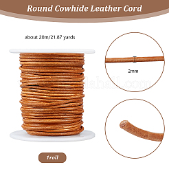 20M Round Cowhide Leather Cord&nbsp;WL-WH0015-01B-01