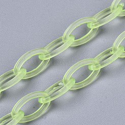 Handmade Transparent ABS Plastic Cable Chains&nbsp;X-KY-S166-001G