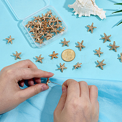 60Pcs 2 Styles 1-Hole Alloy Shank Buttons&nbsp;BUTT-PH0001-79KCG