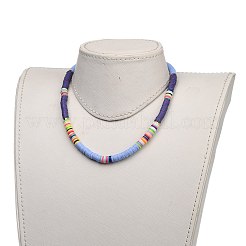 Handmade Polymer Clay Heishi Beaded Necklaces&nbsp;NJEW-JN02910