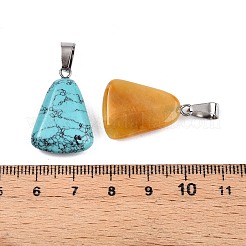 Natural & Synthetic Mixed Stone Pendants&nbsp;G-N344-18P
