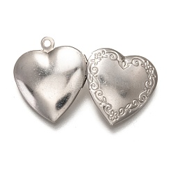 Non-Tarnish 316 Stainless Steel Locket Pendants&nbsp;STAS-O135-06P