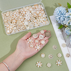 160Pcs ABS Imitation Shell & Acrylic Flower Bead Caps&nbsp;FIND-PH0060-16