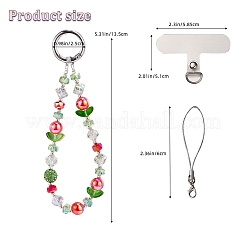 Plastic Mobile Straps&nbsp;HJEW-SZ0001-47E