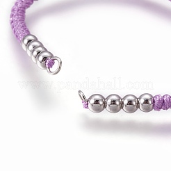 Nylon Cord Braided Bead Bracelets Making&nbsp;LS-BJEW-F360-FP10