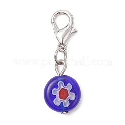 Handmade Millefiori Lampwork Pendant Decorations&nbsp;HJEW-JM04312