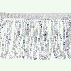 Polyester Sequin Paillette Fringe Tassel Trim&nbsp;OCOR-WH20071-002C