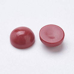 Synthetic Coral Cabochons&nbsp;G-F501-03-3mm