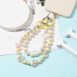 Heart & Bowknot Acrylic Beaded Bag Straps&nbsp;AJEW-BA00110