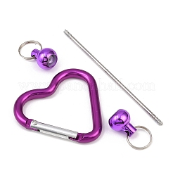 Aluminum Beadable Bar Pendant Decorations&nbsp;HJEW-D005-01