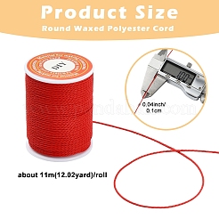6 Rolls 6 Colors Round Waxed Polyester Cord&nbsp;YC-YW0001-08A