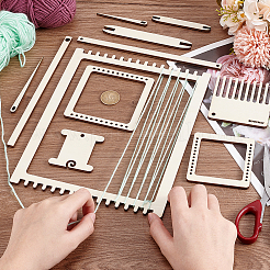 Wood Knitting Loom Kit&nbsp;TOOL-WH0155-76A