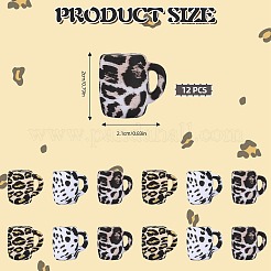 12Pcs 3 Colors Cup Silicone Focal Beads&nbsp;SIL-SZ0001-23