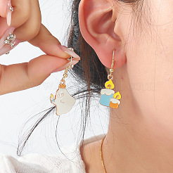 Halloween Alloy Enamel Dangle Earrings&nbsp;FS-WGFC351-02