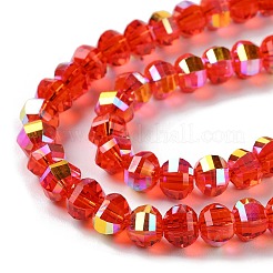 Transparent Electroplate Glass Beads Strands&nbsp;GLAA-Q099-C01-01-1