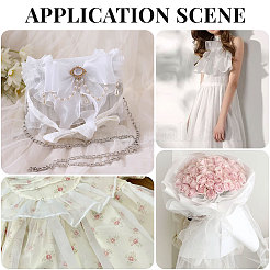10 Yards Organza Pleated Lace Ribbon&nbsp;OCOR-GL0001-12A