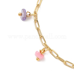Natural Dyed Freshwater Shell Charm Bracelets&nbsp;BJEW-JB12314