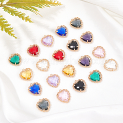 20Pcs 10 Colors Glass Pendants&nbsp;GLAA-PH0001-29
