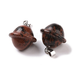 Natural Mahogany Obsidian Pendants&nbsp;G-B041-01P-08