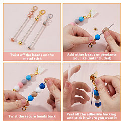 12Pcs 3 Styles Iron Bar Beadable Pendant Decorations&nbsp;KEYC-FH00081