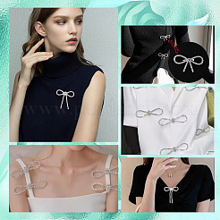 6Pcs 6 Styles Alloy Crystal Rhinestone Brooches for Backpack Clothes&nbsp;JEWB-GA0001-37