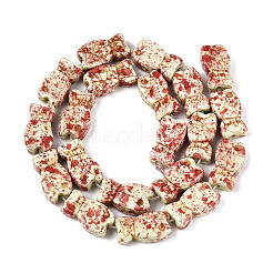 Spray Painted Synthetic Turquoise Beads Strands&nbsp;TURQ-T004-16C