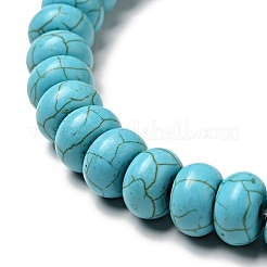 1 Strand Synthetic Turquoise Rondelle Beads Strand&nbsp;X-TURQ-G109-10x6mm-06