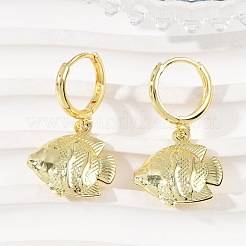 Brass Hoop Earrings&nbsp;EJEW-Q036-03A-G