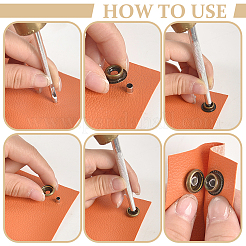 Removable Zinc Alloy Snap Button Sets&nbsp;TOOL-WH0059-126B