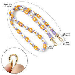 Alloy with Weave Cotton for DIY Keychains&nbsp;AJEW-CJ0001-32B