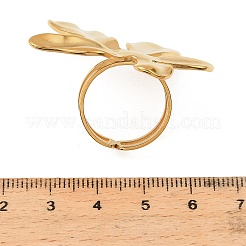 304 Stainless Steel Cuff Open Rings&nbsp;RJEW-D350-04G-01