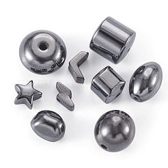 135Pcs 9 Styles Non-magnetic Synthetic Hematite Beads&nbsp;G-CD0001-12