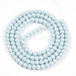 Baking Paint Pearlized Glass Pearl Bead Strands&nbsp;HY-N002-3mm-B01