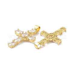 Brass Micro Pave Cubic Zirconia Pendant&nbsp;LS-ZIRC-C021-15G
