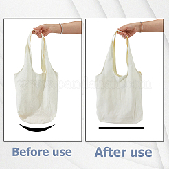 6Pcs 3 Styles Frosted Translucent Rectangle Plastic Bag Bottom&nbsp;FIND-HS0002-66