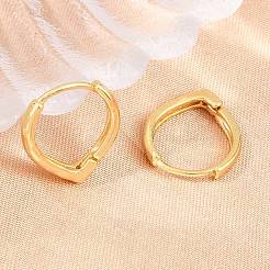 Brass Huggie Hoop Earrings for Unisex&nbsp;EJEW-K249-12G