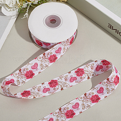 1 Roll Printed Polyester Grosgrain Ribbon&nbsp;SRIB-CY0001-15