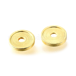Flat Round Brass Beads&nbsp;KK-L230-04G