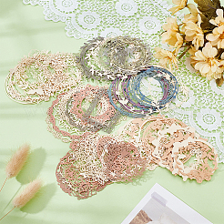 6 Sets 6 Styles Paper Self-Adhesive Stickers&nbsp;DIY-HY0003-43