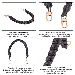 Imitation leather Braided Leather Handbag Handles&nbsp;FIND-WH0052-06