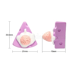 30Pcs Opaque Resin Decoden Cabochons&nbsp;RESI-CJ0002-71