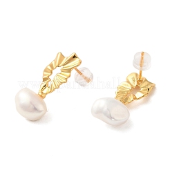 Sterling Silver Studs Earrings&nbsp;EJEW-K273-23G